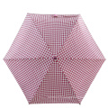 Arbre en aluminium côtes de fibre de verre motif rose 5 fois mini parapluie pour fille